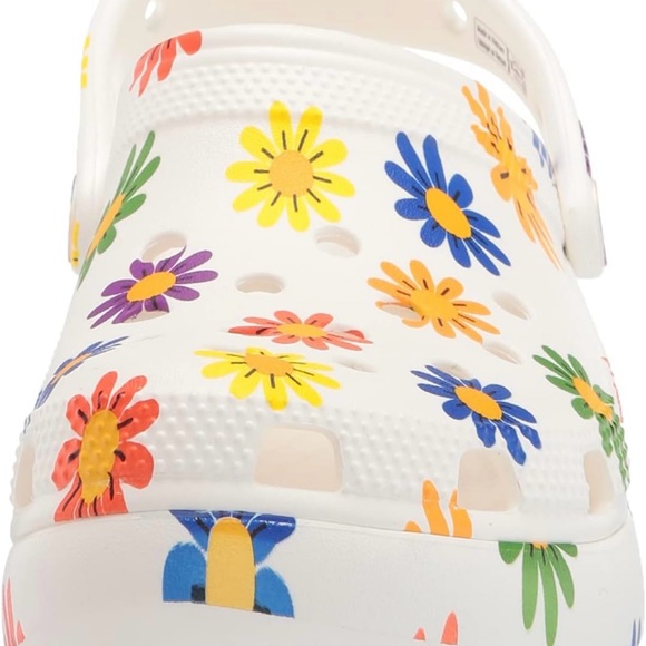 Crocs women’s Rainboy Daisy Pride platform , Size 10 W - Picture 3 of 11
